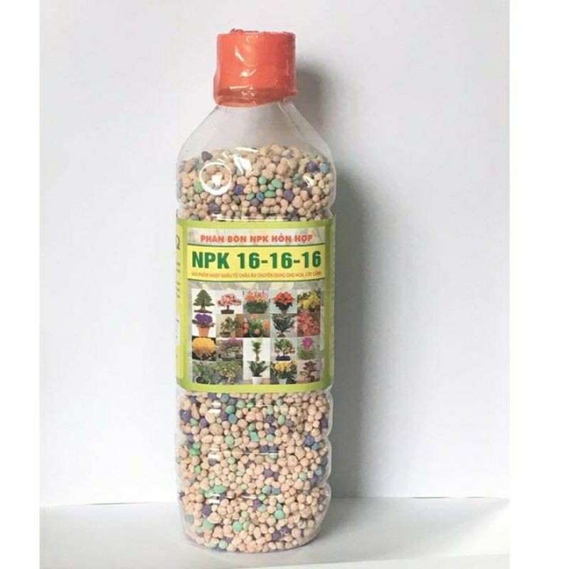 Phân bón NPK 16-16-16 tan chậm_Phân chậm tan tổng hợp chuyên dùng cho hoa cây cảnh