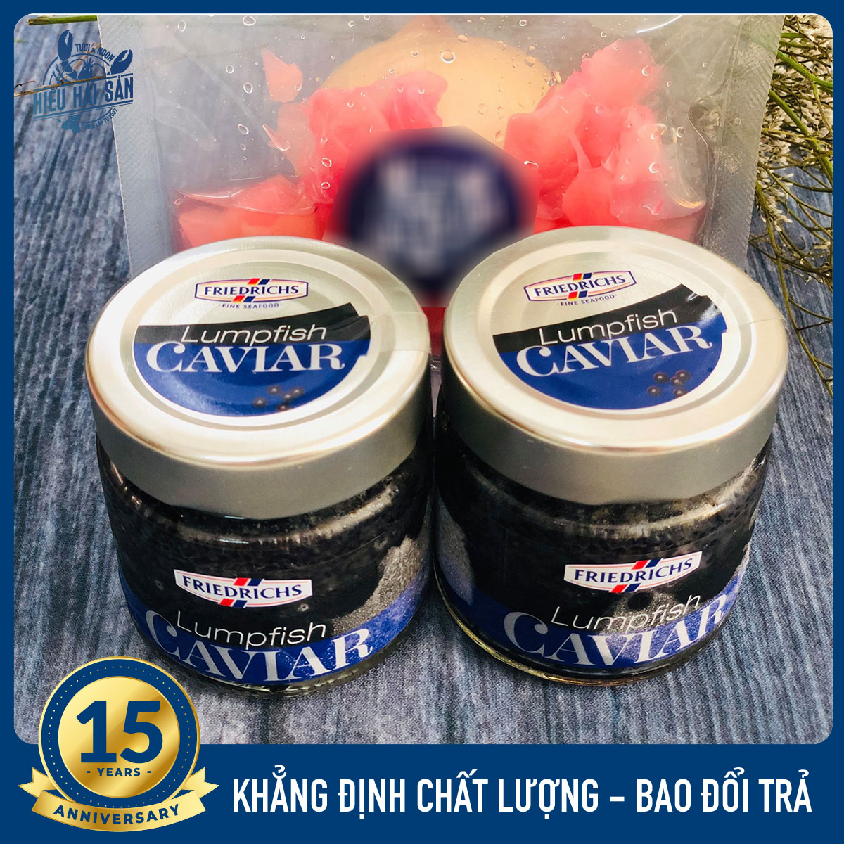 [Giao Nhanh HCM] Trứng Cá Tầm Cao Cấp Caviar, Có Bảo Hành (Hũ 100Gr)