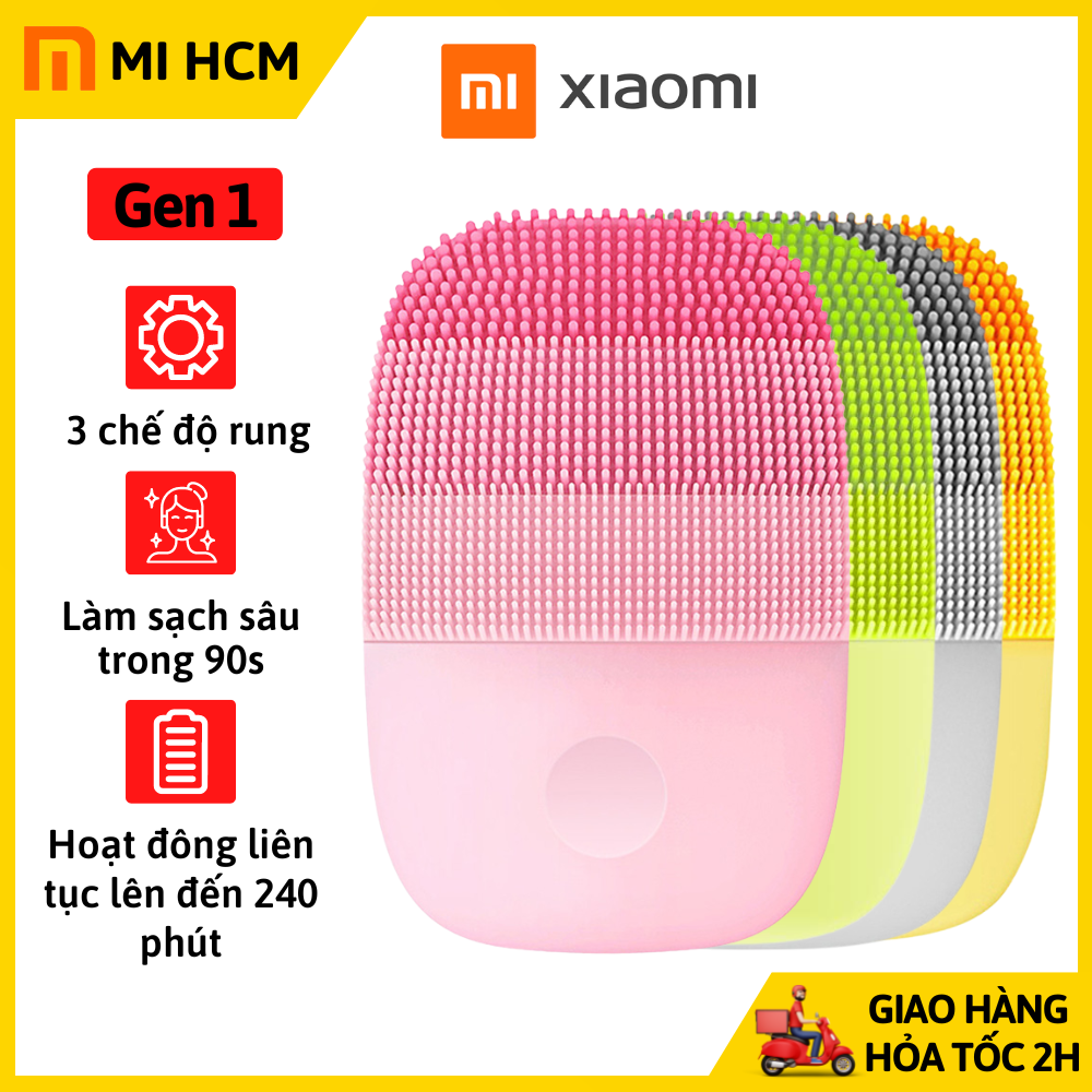 Máy rửa mặt Xiaomi inFace MS2000 Gen 1, Máy rửa mặt sóng âm Xiaomi inFace MS2000 Gen 1 làm sạch sâu da mặt sạc điện chống nước chính hãng