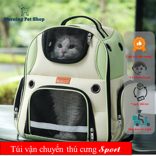 Balo vận chuyển thú cưng cao cấp Sport-Balo Thú Cưng Du Lịch size to