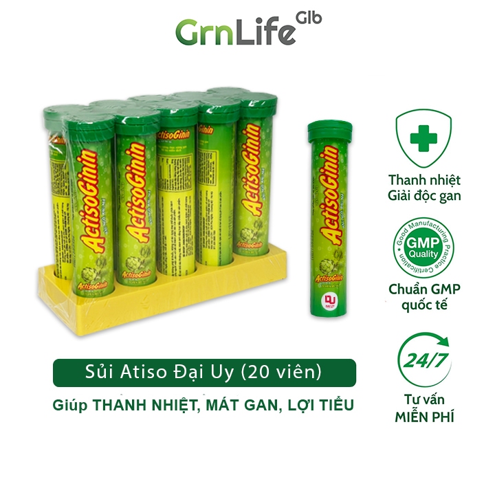 Sủi Actiso Đại Uy - Mát gan giải độc, lợi mật