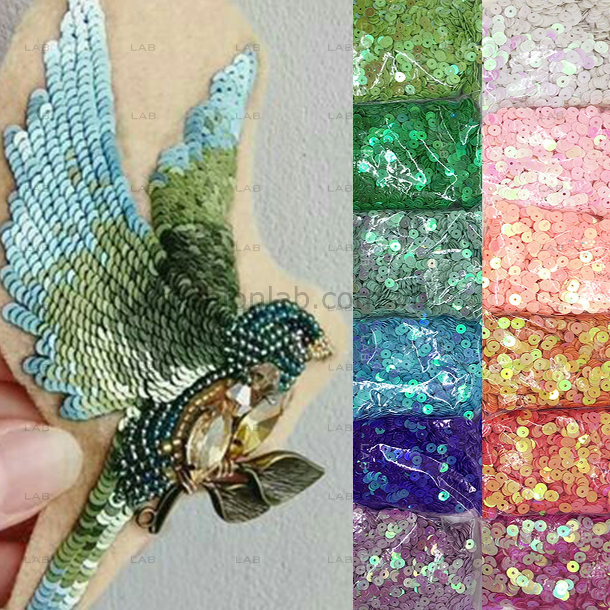 Sequin - cườm dĩa phẳng đính kết