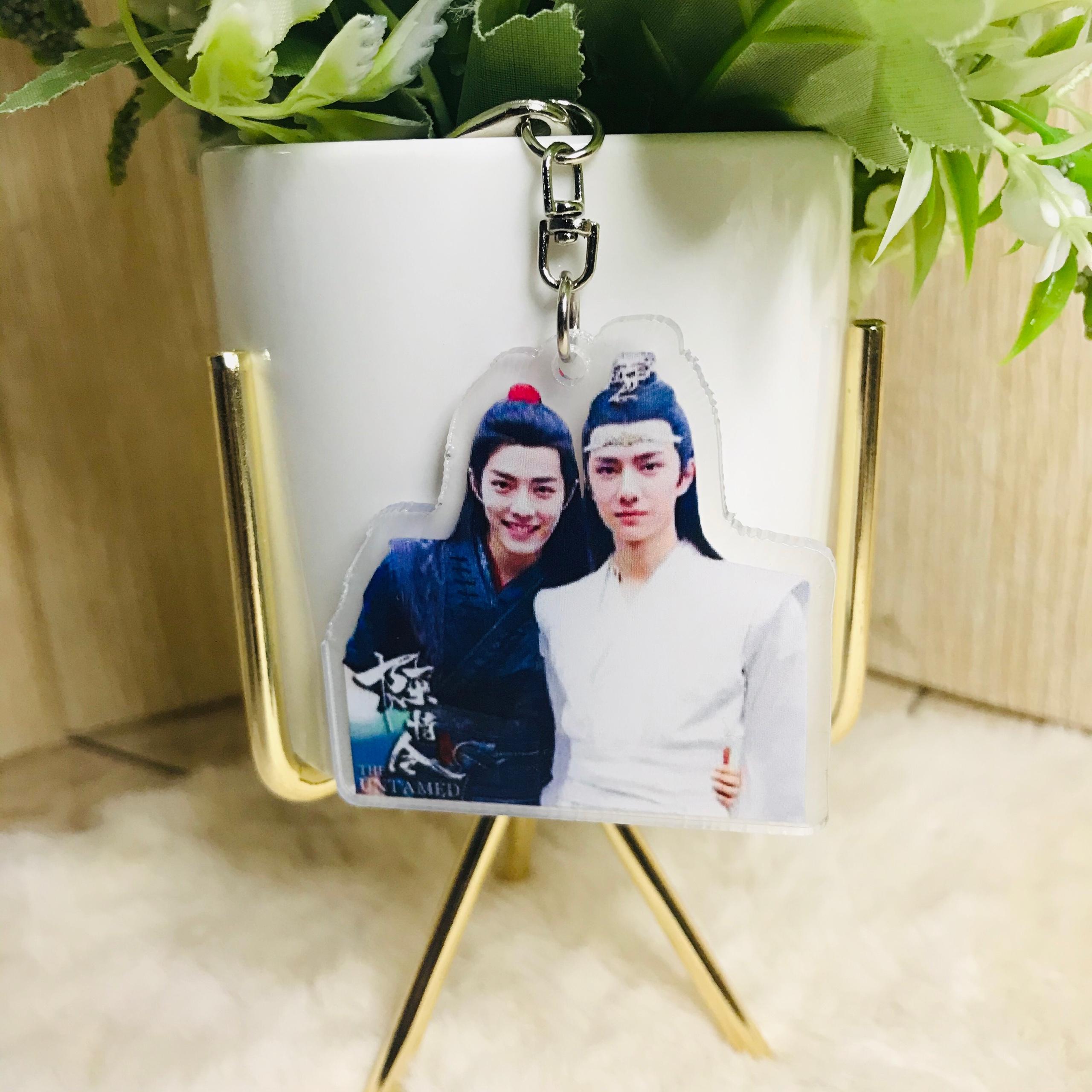 ( Mica trong ) Móc khoá Trần Tình Lệnh Tiêu Chiến Vương Nhất Bác quà tặng xinh xắn dễ thương