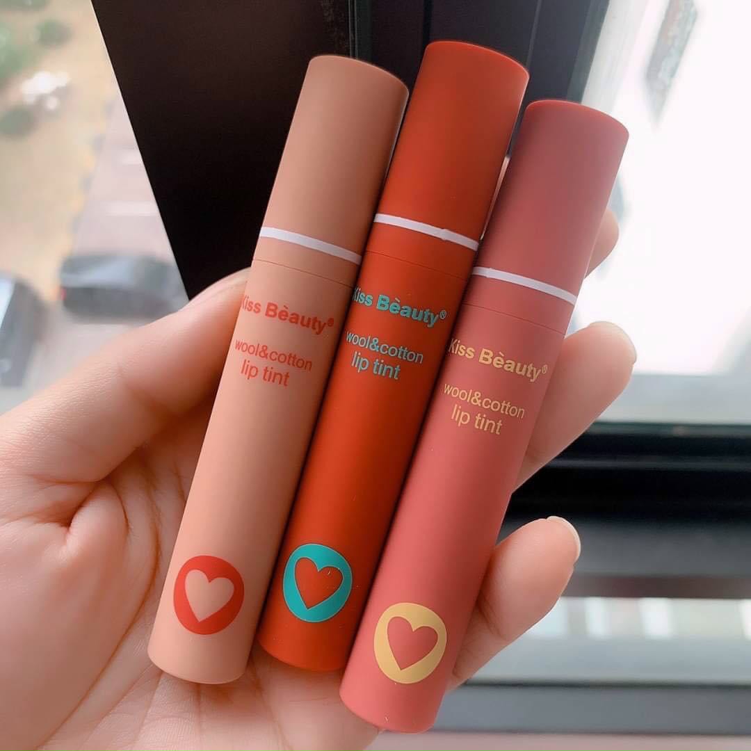 [HCM]Set 3 Cây Son Lip Tint Trái Tim Siêu Lì