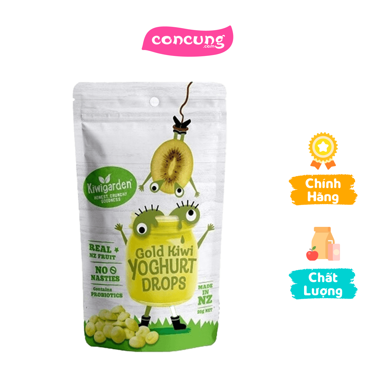 Sữa chua khô Kiwigarden vị kiwi vàng
