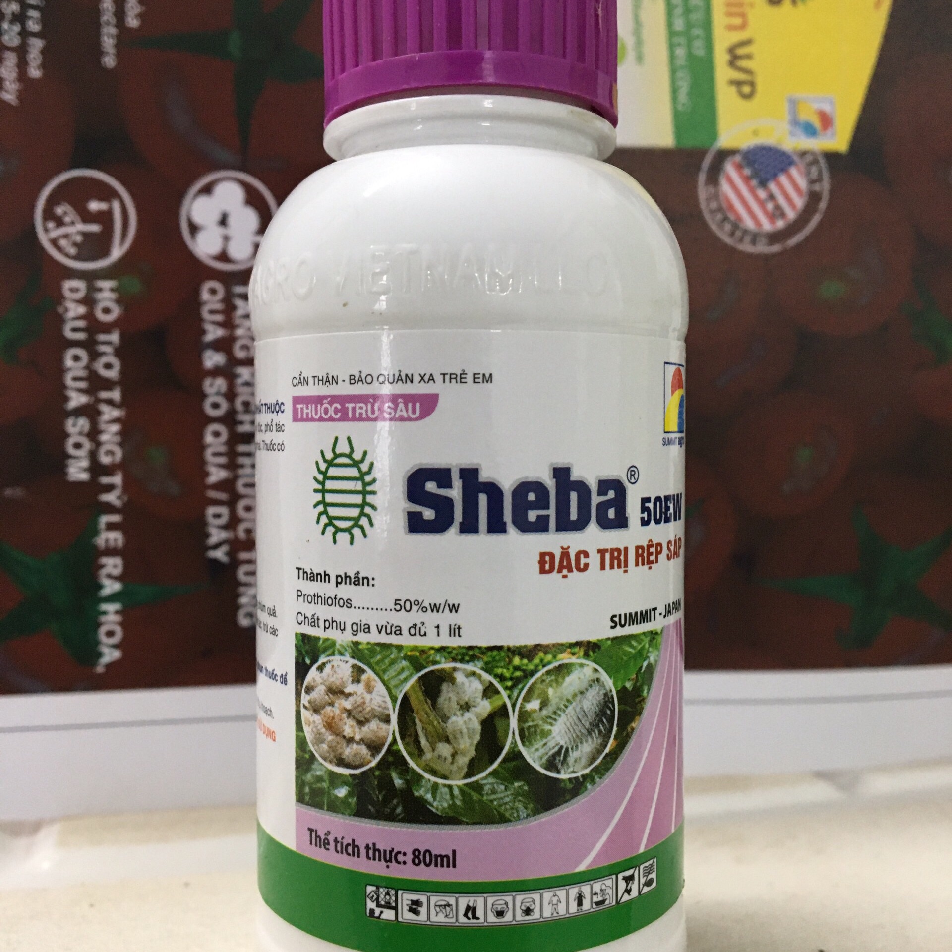 Trừ sâu thế hệ mới Sheba 50EW 80ml - chuyên trừ rệp sáp