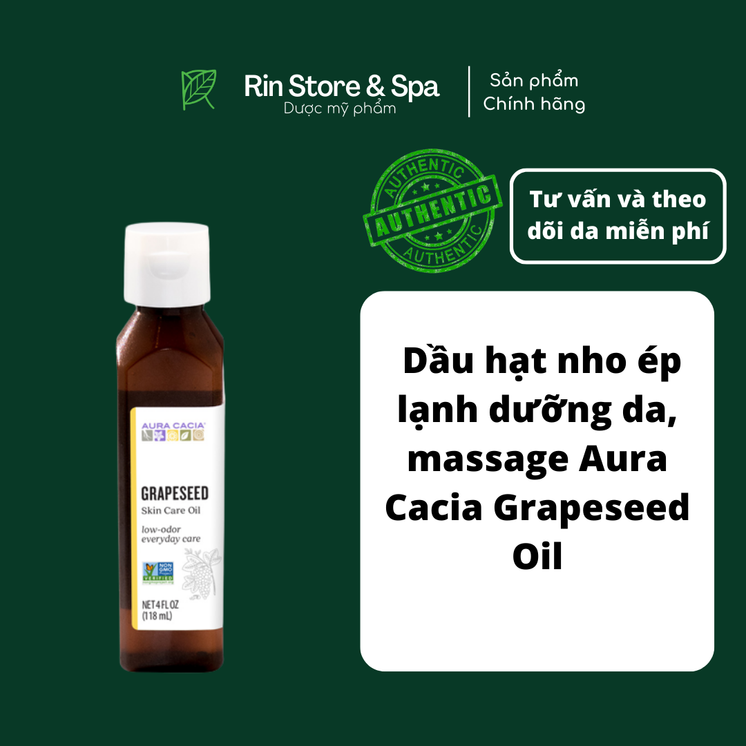 Dầu dưỡng hạt nho dưỡng da, dưỡng tóc, dưỡng móng... Grape Seed Oil 118ml
