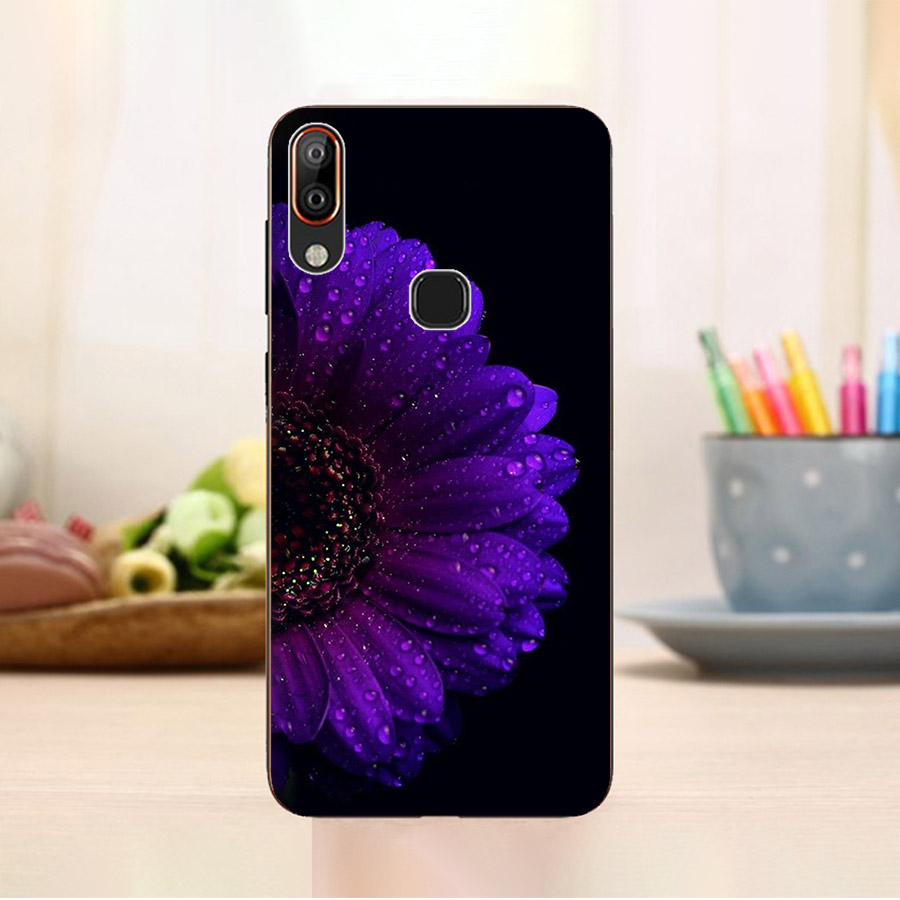 Ốp điện thoại dành cho máy vsmart joy 1+ - bông cúc tím ms abhha002