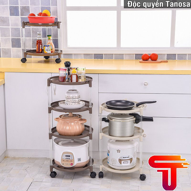 KỆ ĐỂ XOONG NỒI CHẢO 4 TẦNG TANASA TIỆN DỤNG