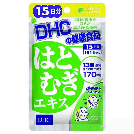 Viên uống trắng da DHC Coix Nhật Bản chưa vitamin E làm đẹp da sáng da da mịn màng 15 ngày, 20 ngày, 30 ngày