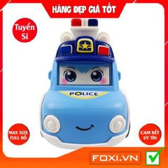 Xe đồ chơi cảnh sát police FOXI màu hồng và màu xanh siêu Đồ chơi trong nhà dễ thương cho các bé