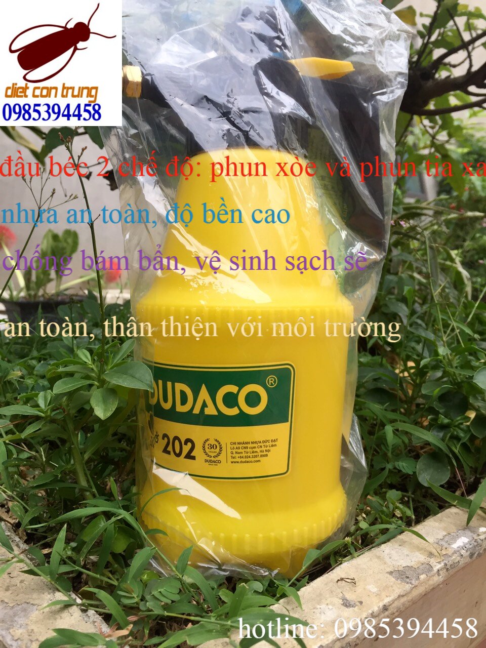 Bình tưới cây Dudaco 2L - Hàng Chính Hãng 100% - Nhựa Đức Đạt