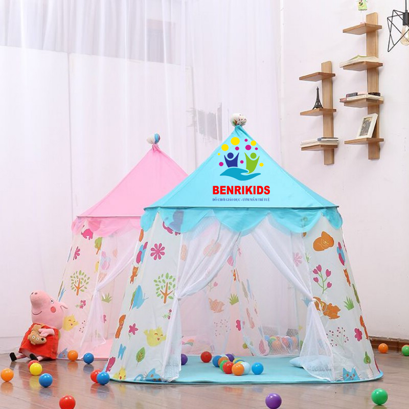 Lều công chúa hoàng tử, lều dành cho bé, phong cách hàn quốc, lều chơi trong nhà ngoài trời gấp gọn tiện lợi
