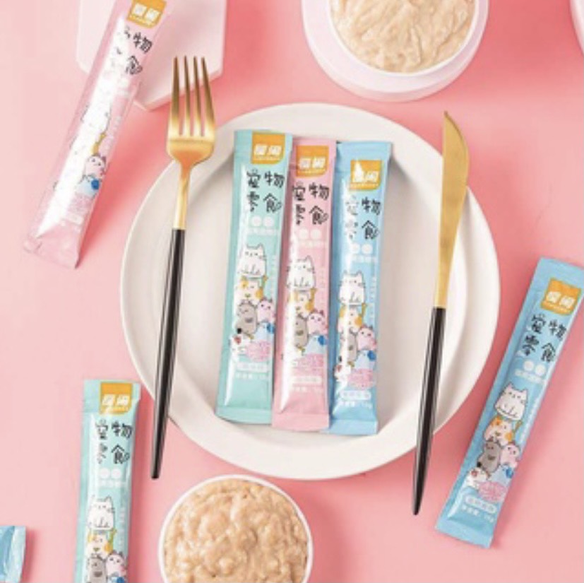 Súp thưởng shizuka - soup dinh dưỡng cho mèo ăn dạng thanh pate 15g