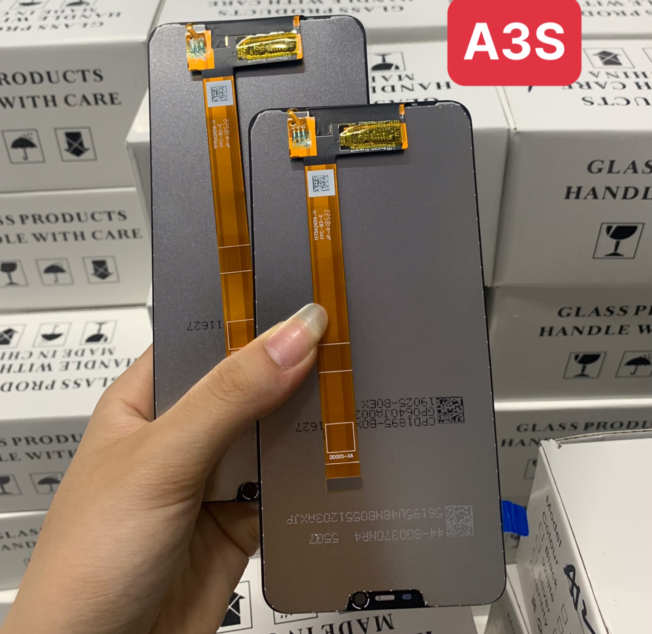Màn hình zin new oppo a3s / a5 / oppo a12e / realme c1 / realme 2, nguyên bộ màu đen