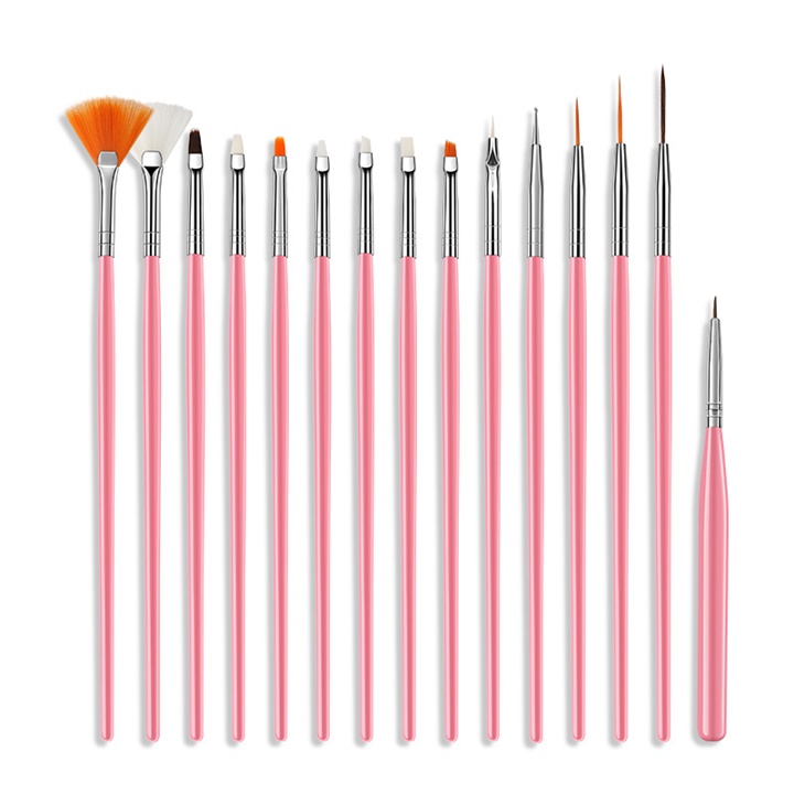 Set 15 Cọ Trang Trí Nail, Phụ Kiện Làm Nail - Vani Store