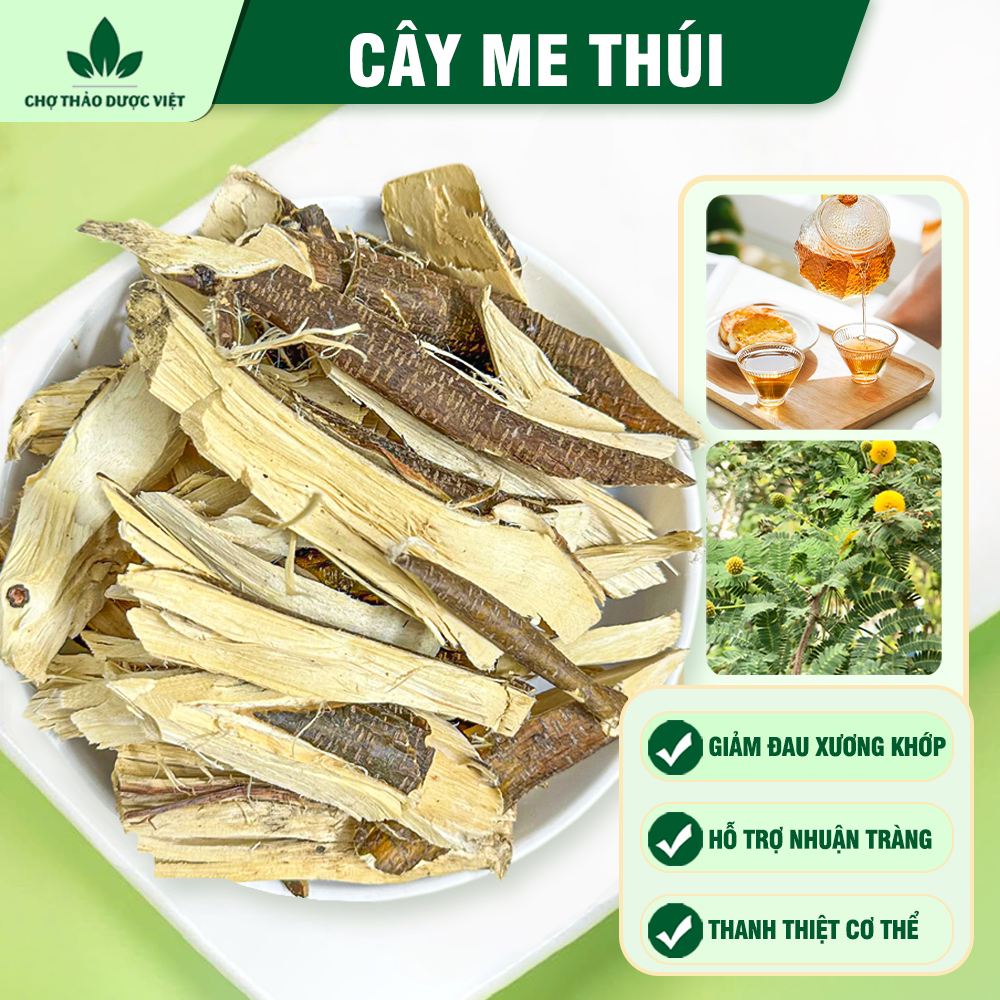 Cây me thúi khô 100g, cây keo thúi, me thối, cắt lát, thơm, sạch - Chợ Thảo Dược Việt