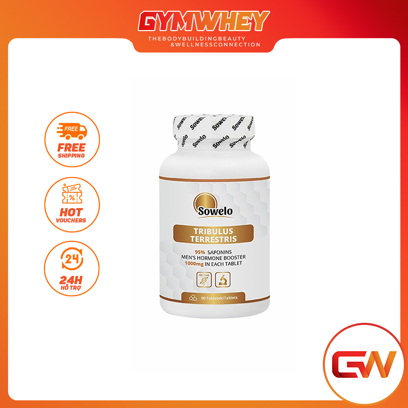 Viên uống bổ sung hỗ trợ tăng t e s t o s t e r o n e cho n a m g i ớ i sowelo tribulus 90 viên