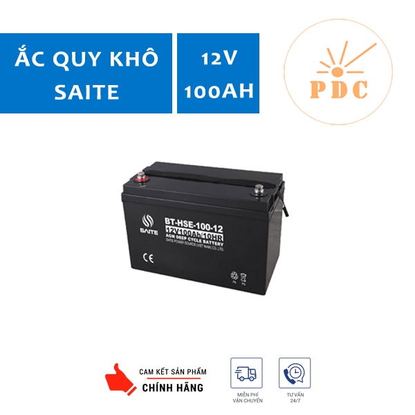 Ắc Quy Xả Sâu Saite 12V 100AH BT-HSE-100-12 - (PDC-TECH)