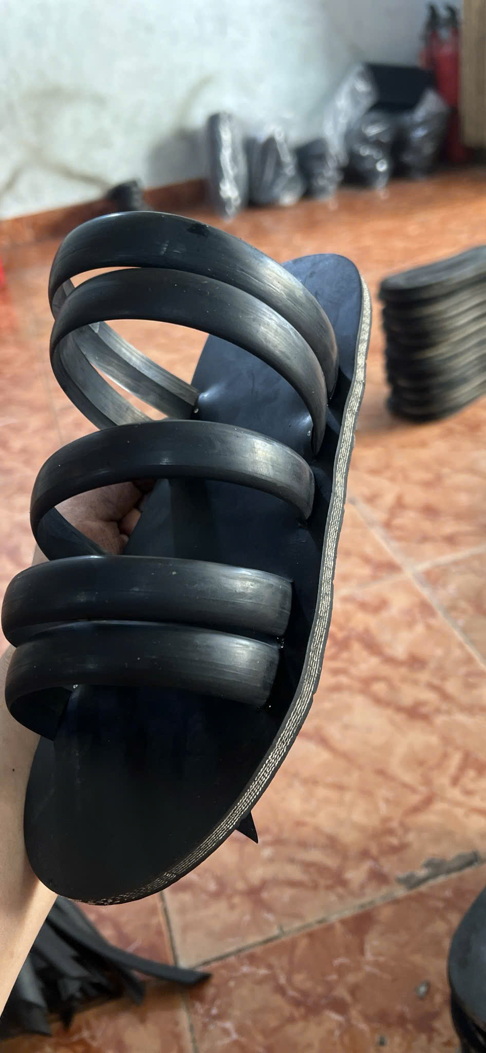 Dép râu cao su mẫu 5 quai - Dép cao su Bác Hồ