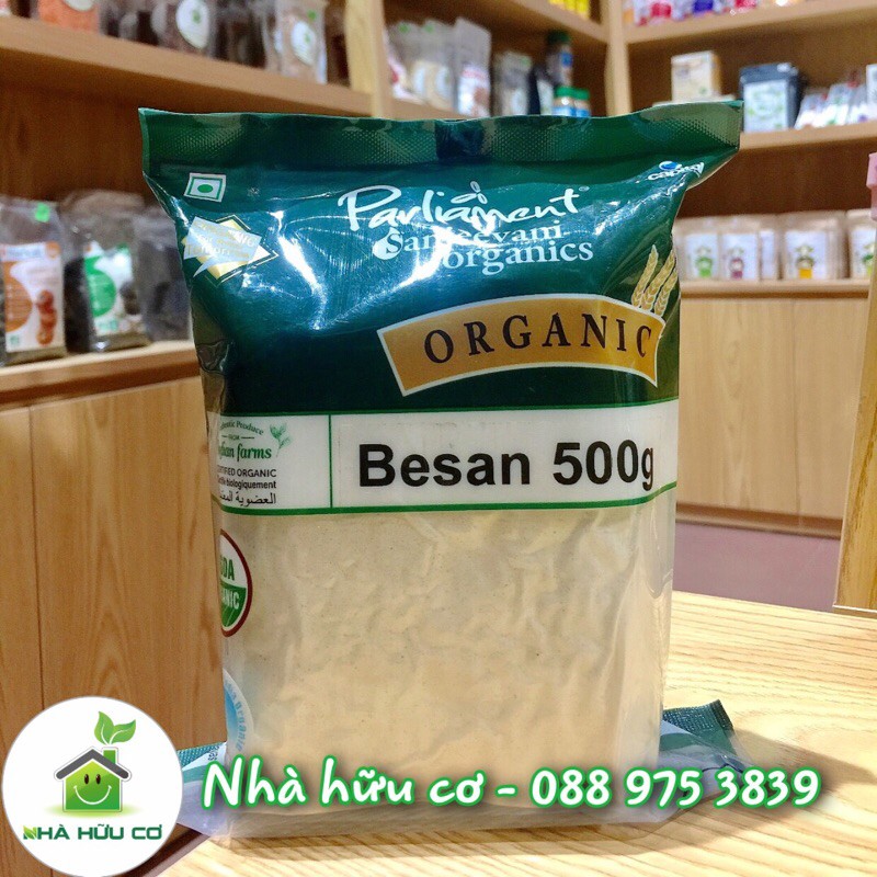 Bột đậu gà hữu cơ Parliament 500gr - 100g túi zip