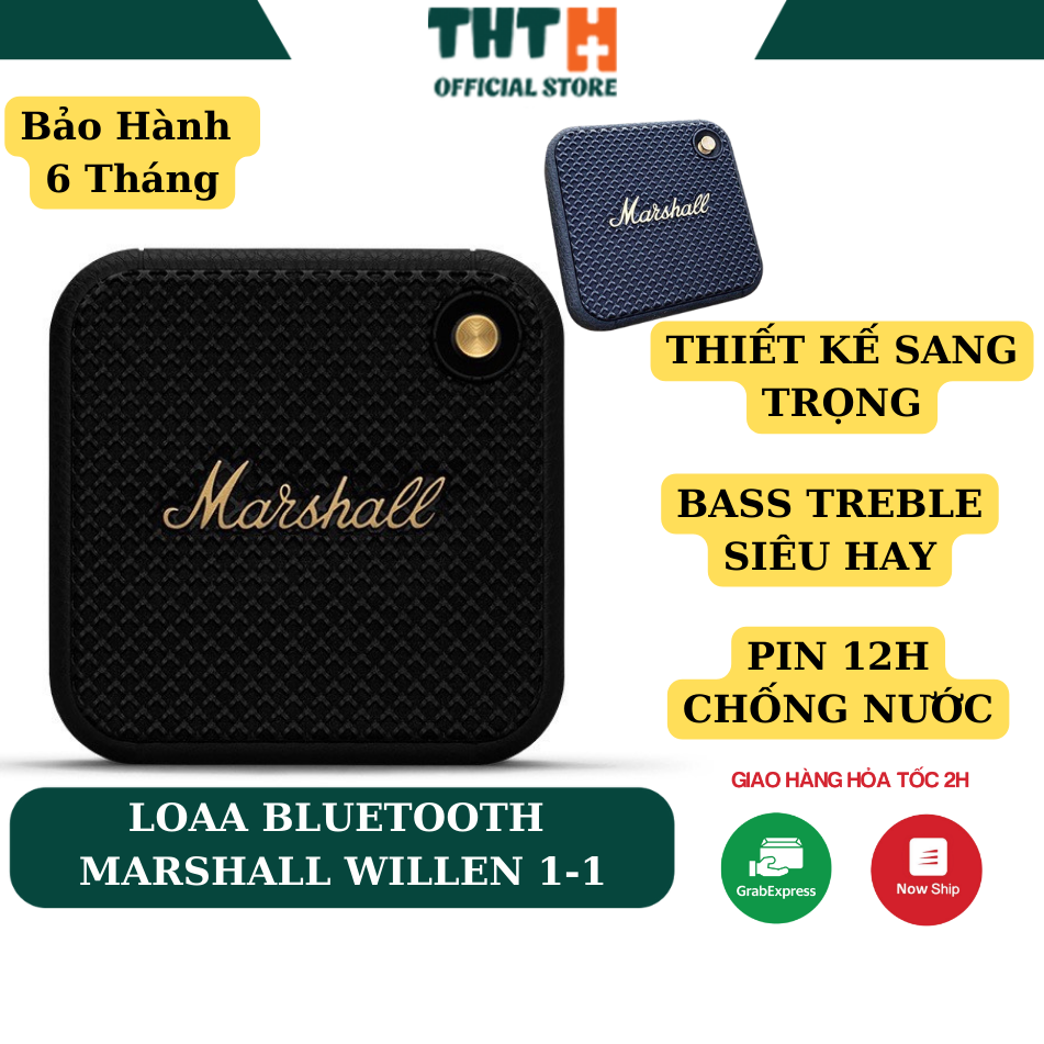 Loa bluetooh marshall willen 1-1 - full box nguyên seal 100% -bảo hành 6 tháng, lỗi 1 đổi 1