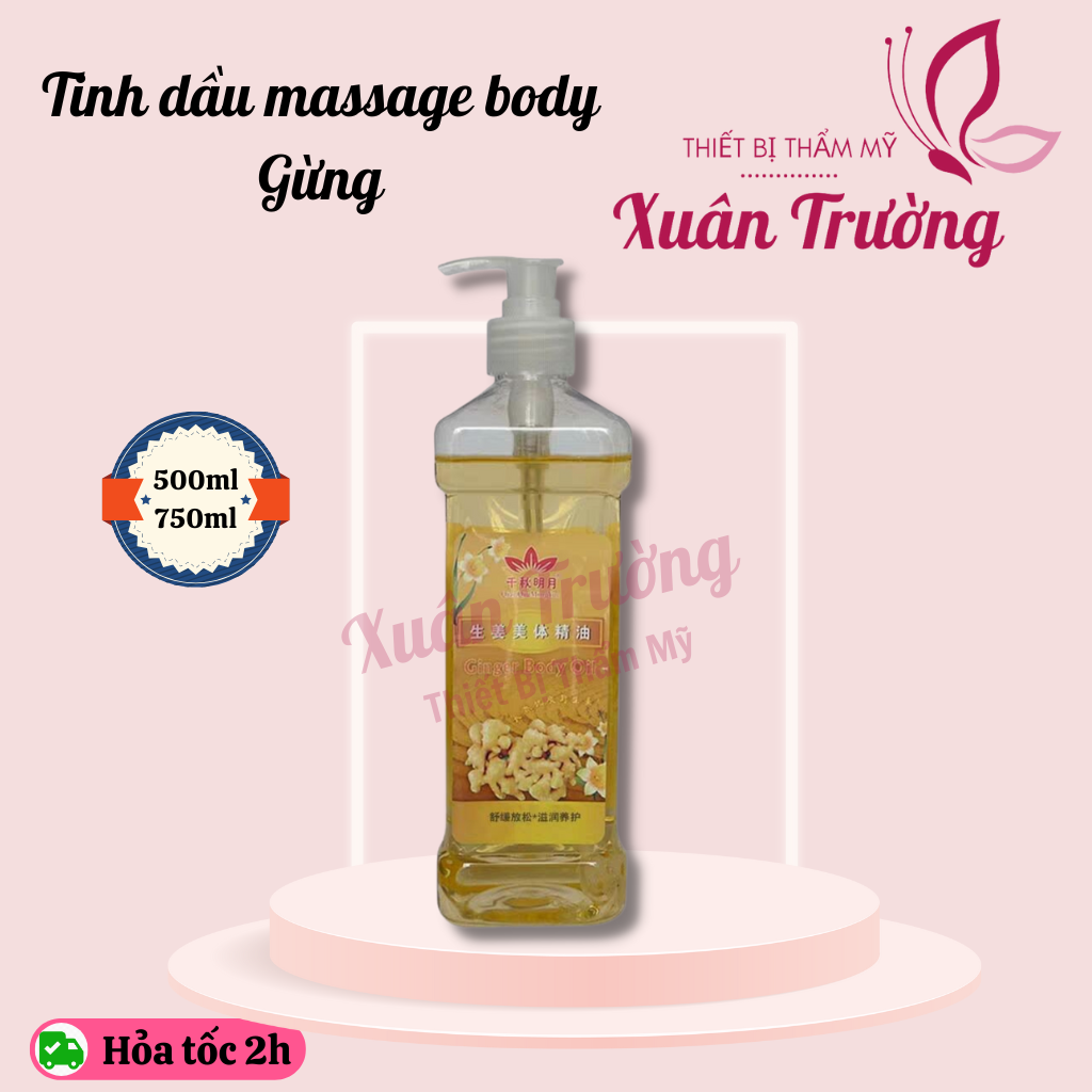 Tinh dầu massage Gừng | Dầu massage body Gừng