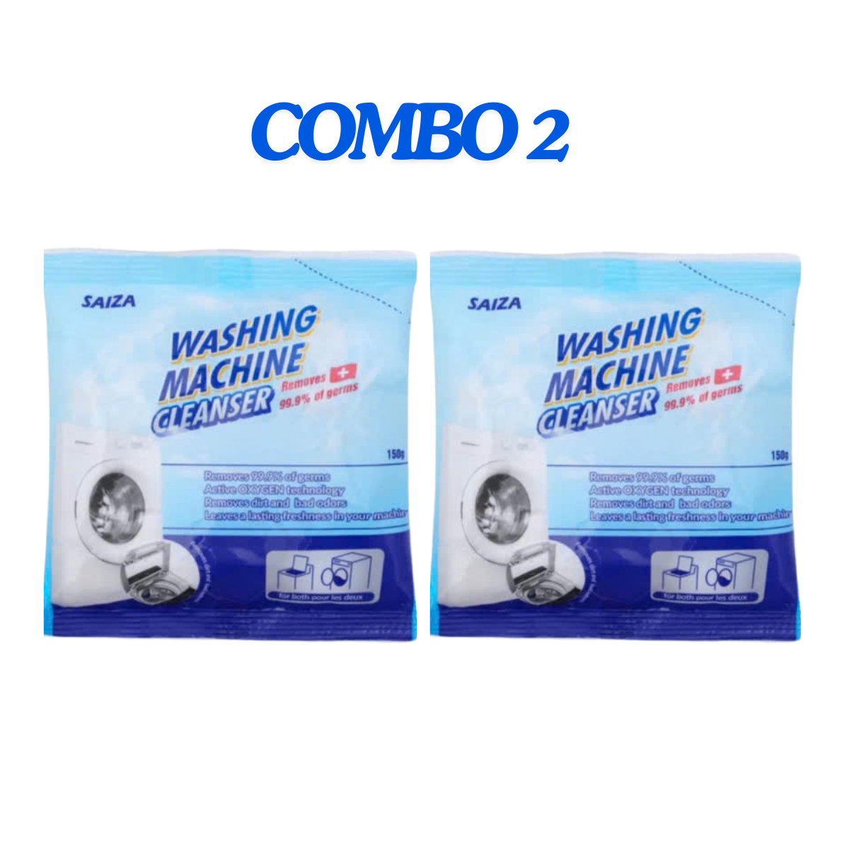 Combo 2 gói bột tẩy lồng giặt Saiza 150g vệ sinh lồng giặt-tẩy lồng máy giặt