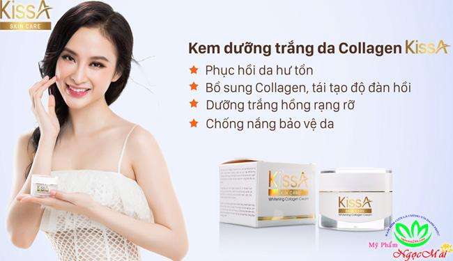 Giảm giá Kem dưỡng trắng da Collagen KissA Skin Care - Whitening Collagen  Cream - BeeCost