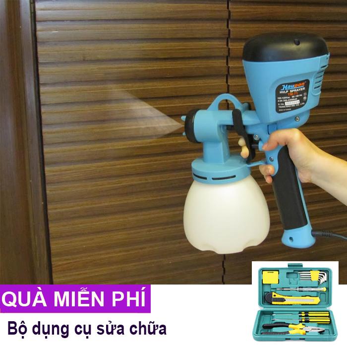 Máy phun sơn đa năng Haupon TM71 + Tặng bộ dụng cụ đa năng
