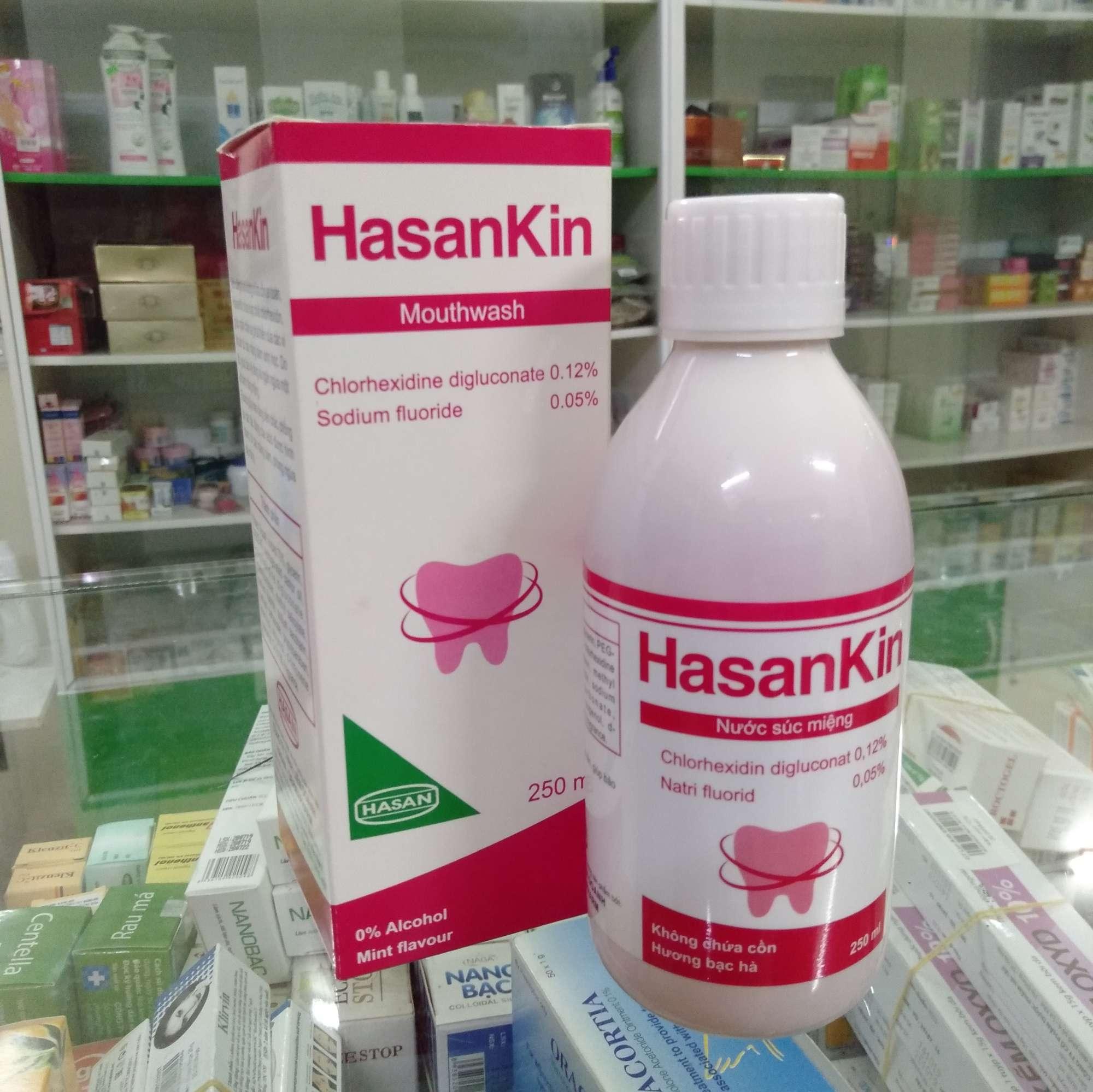 Nước súc miệng Hasankin - Không chứa cồn, hương bạc hà