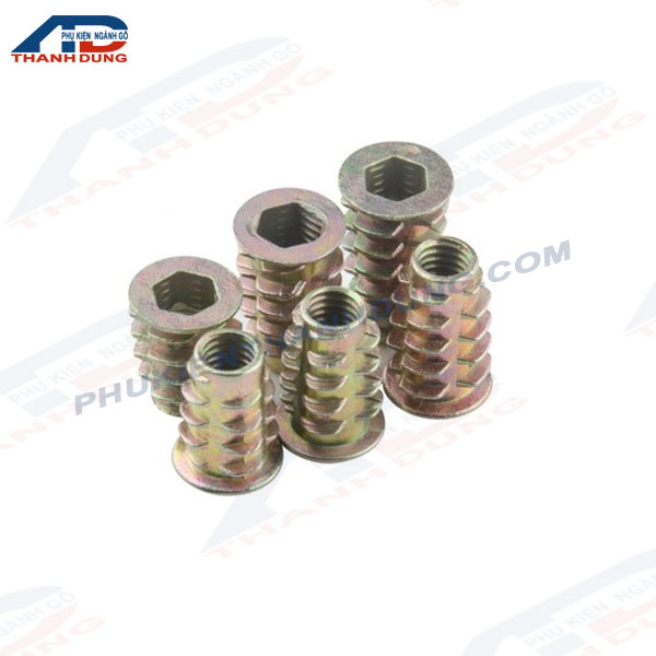 [Gói 50 Cái]Ốc Cấy Gỗ Có Vành M8x25