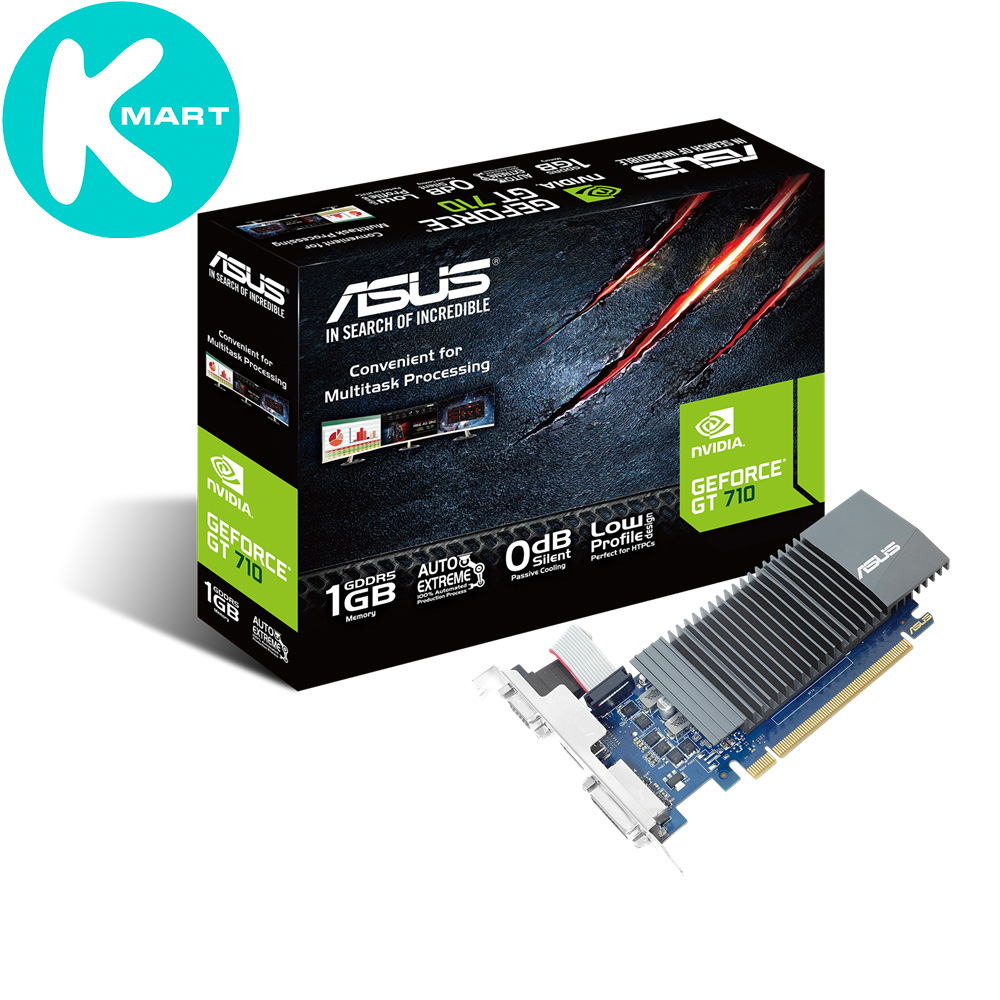 Card Màn Hình VGA ASUS GT710-SL-1GD5-BRK GDDR5 1GB 32-bit - Hàng Chính Hãng
