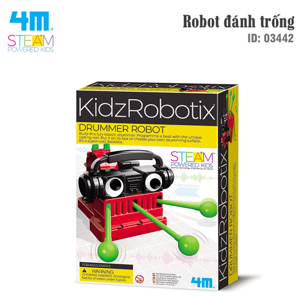 Đồ chơi robot đánh trống - 4m 03442