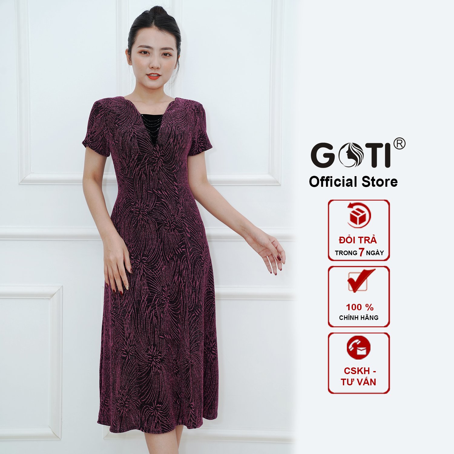 Đầm Suông Chữ A Trung Niên Giá Rẻ Tháng 8,2023|Biggo Việt Nam