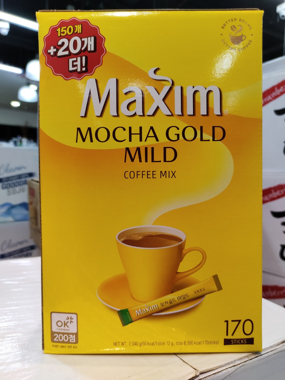 CÀ PHÊ MAXIM HÀN QUỐC MOCHA GOLD 170 GÓI -