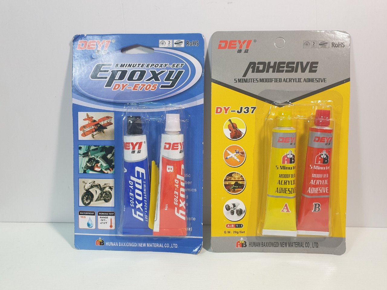 Keo dán ab epoxy deyi dy-e705 và dy-j37
