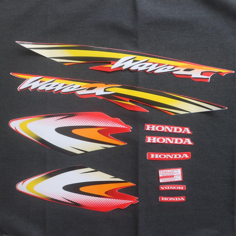 [HCM]TEM DÁN XE WAVE ANPHA MẨU NHỎ NHƯ CON THỎ ĐỜI 2003 FULL (MÀU VÀNG)