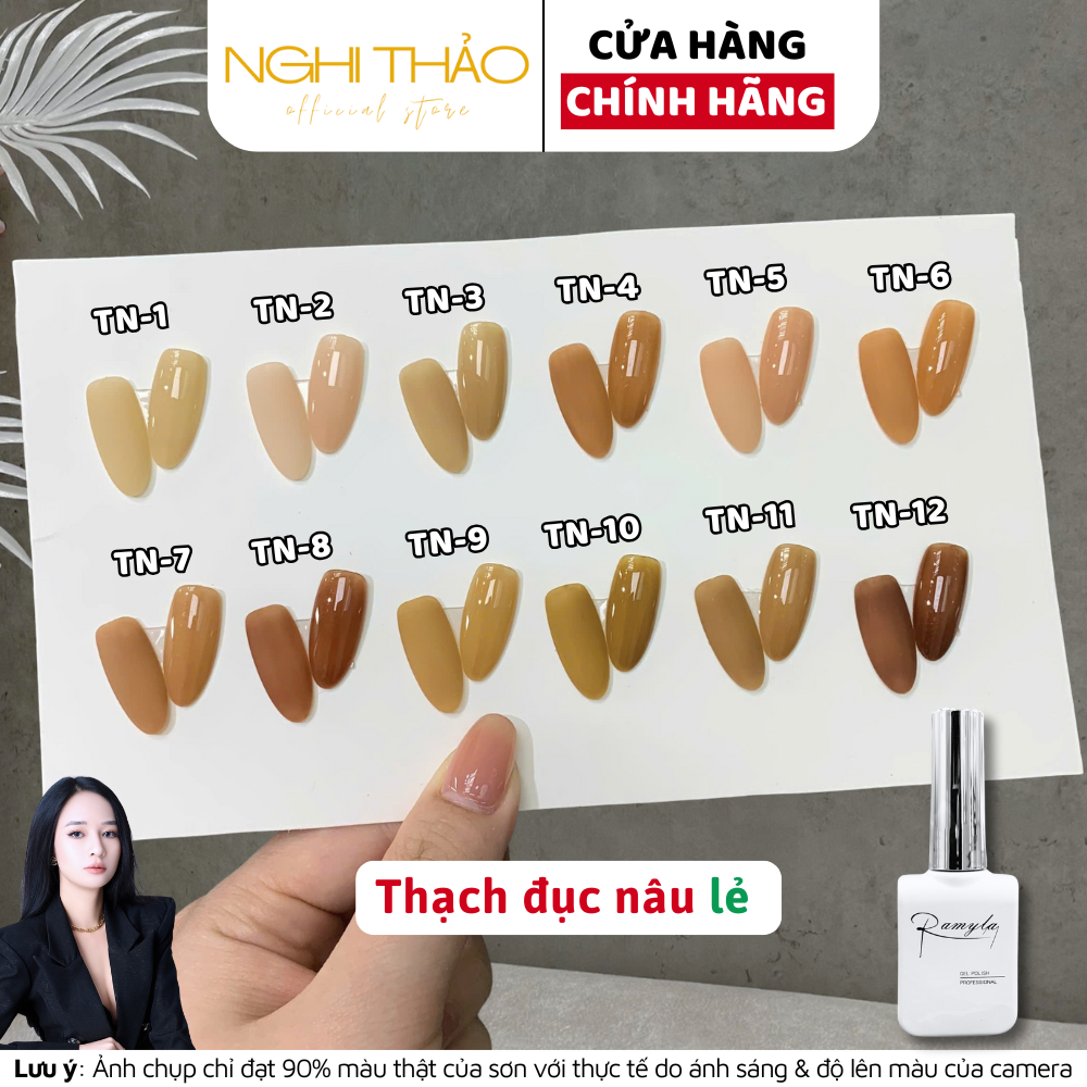 Sơn gel thạch đục nâu lẻ màu RAMYLA Nghi Thảo