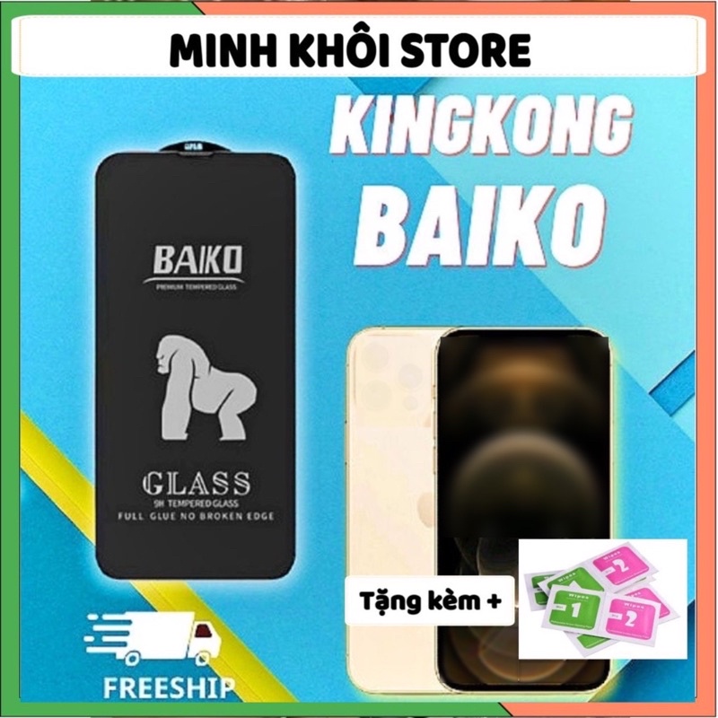 Cường lực full màn iphone cao cấp baiko kingong
