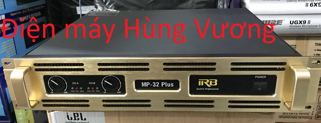 [Trả góp 0%]Cục đẩy công xuất IRB MP32 Pluss 32 sò 1600W mặt trước nhôm vàng đẹp đánh 3 cặp bass 30mm hay chắc tiếng.mm màu đỏ