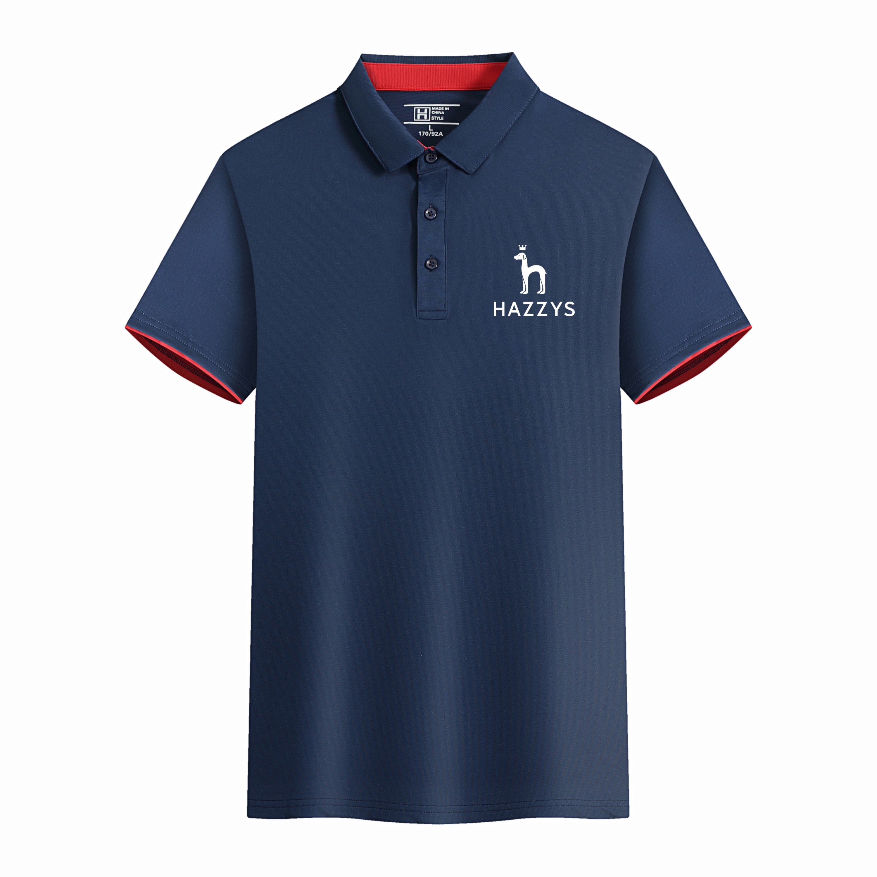New Quick Drying Polo Shirts T Shirt HAZZYS Men Polo Shirt 2023 Summer Ice Silk Mesh Breathable Mens Tshirt Slim Golf Tee Top
