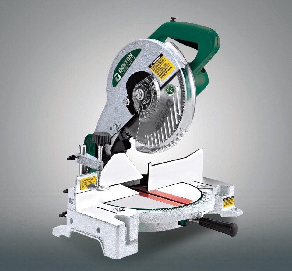 Máy cắt nhôm chạy từ DEKTON DK255TT 255MM cao cấp moter 100% đồng Công suất 1850W Tốc độ không tải 5000V/ phút Cắt xoay 45° CÓ KÈM LƯỠI CẮT