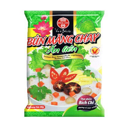 1 thùng 30 gói bún măng chay ăn liền bích chi