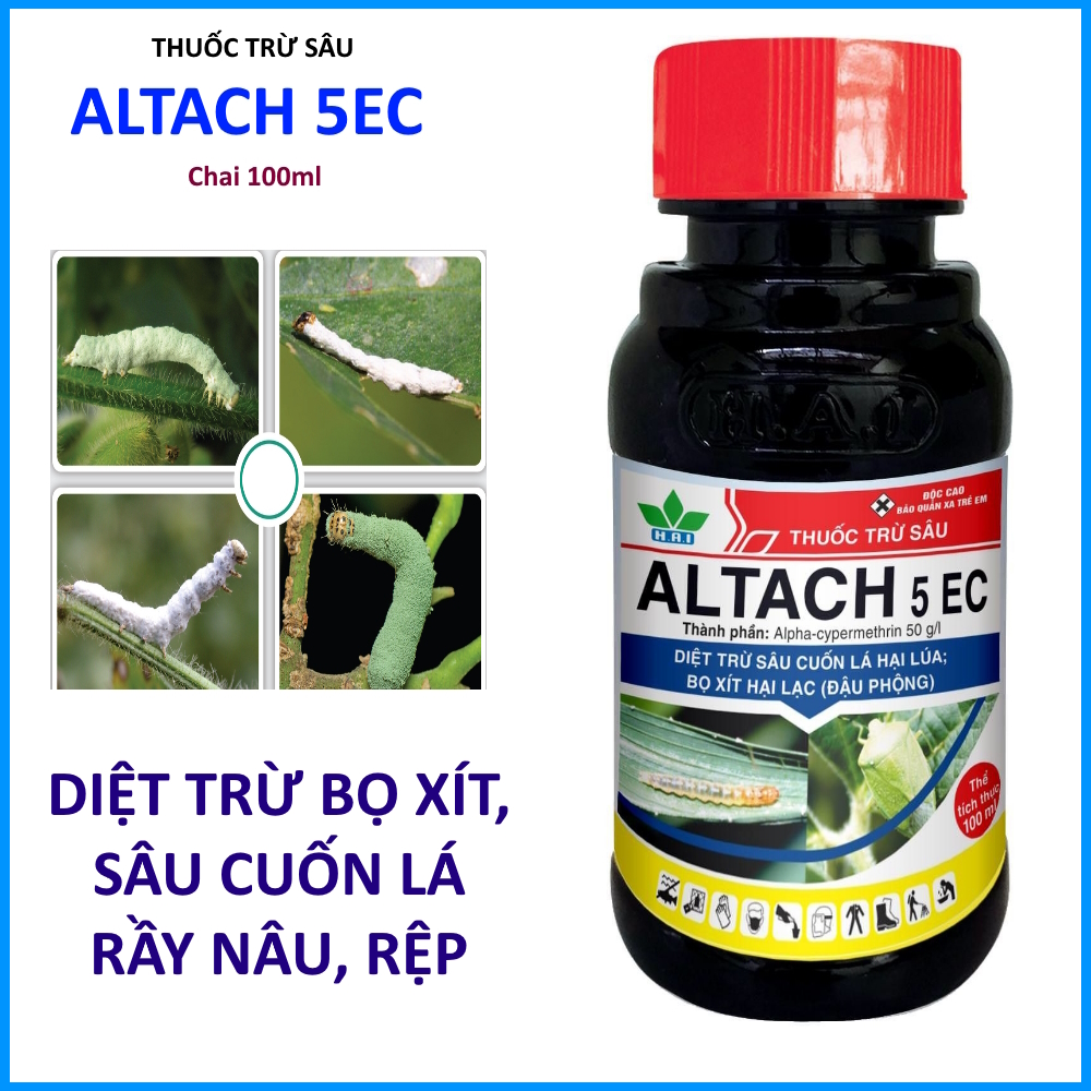 Thuốc trừ sâu altach 5ec - chai 100ml - diệt trừ bọ xít, rầy nâu, rệp, sâu cuốn lá
