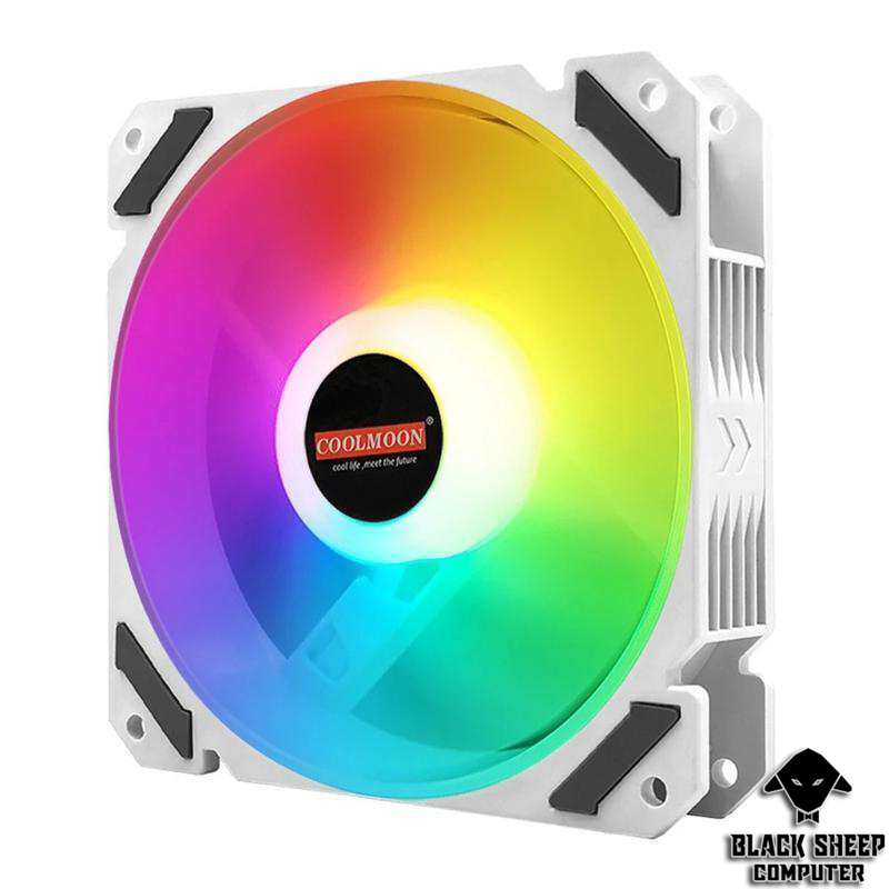 Quạt fan coolmoon y2 white - tặng kèm 4 ốc