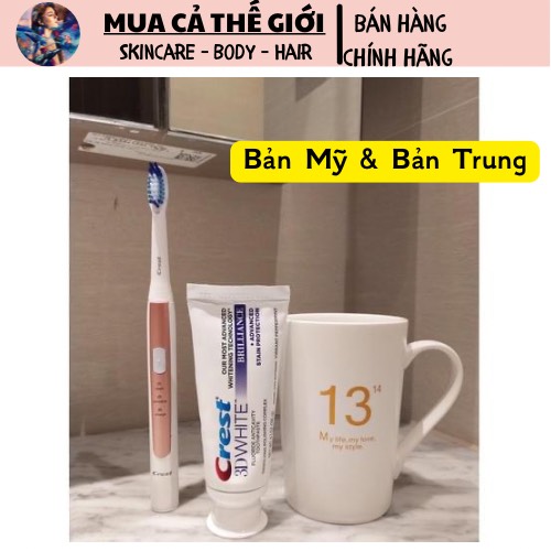 Kem đánh răng Crest 3D white Brillance