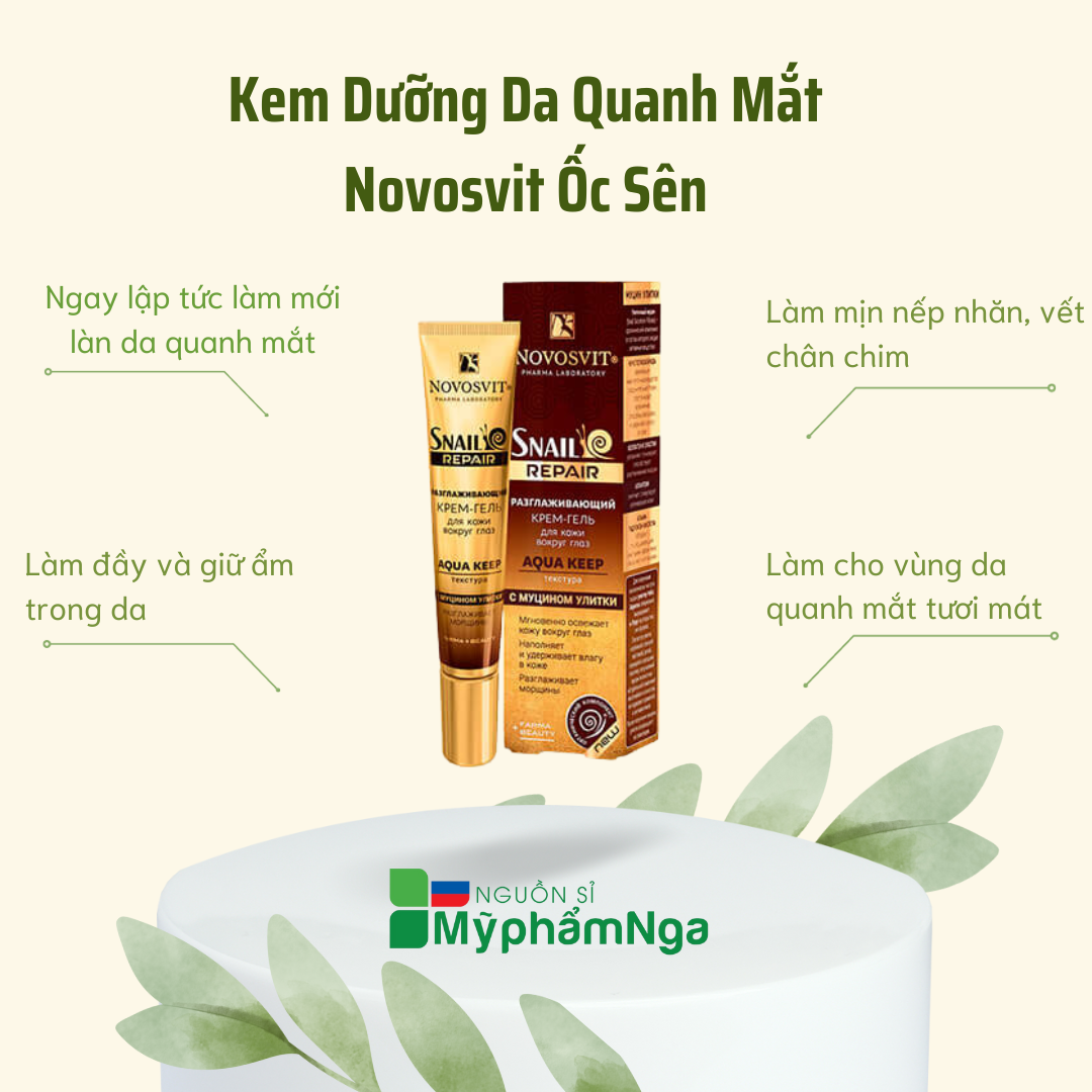 Kem dưỡng mắt Ốc sên Novosvit