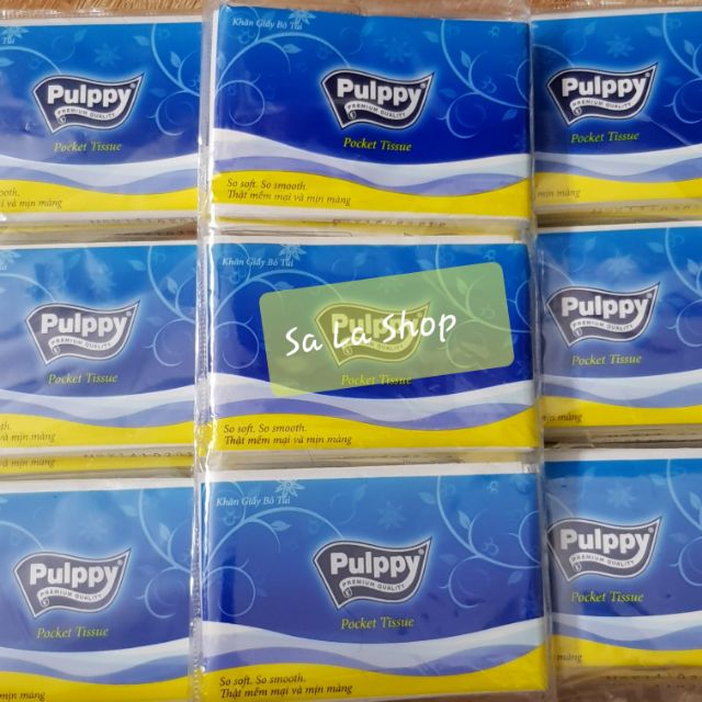 (Lốc 6 gói) Khăn khăn giấy bỏ túi Pulppy