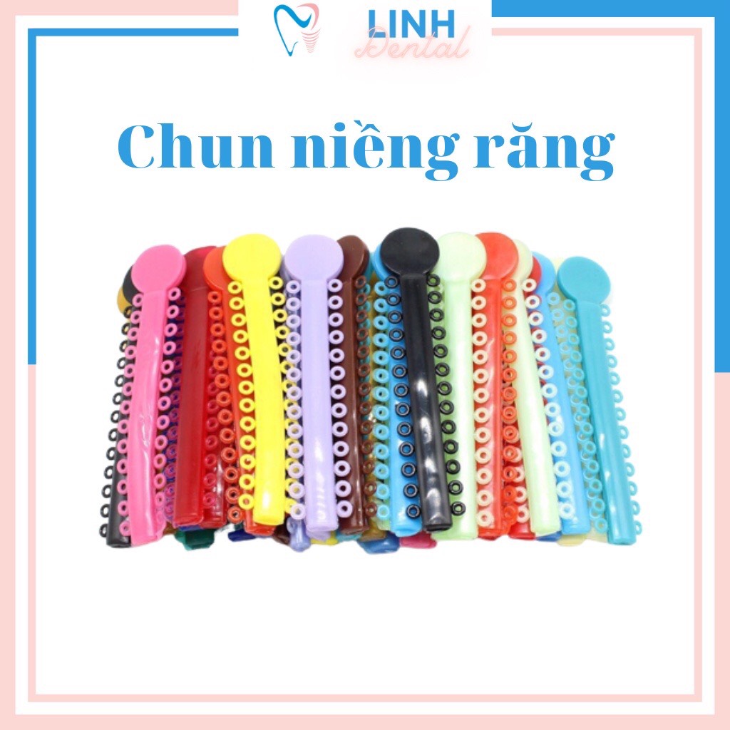 Chun tại chỗ nha khoa, chun niềng răng, chun đủ màu, chun buộc mắc cài hlt121 halita, túi 40 thanh tiện sử dụng